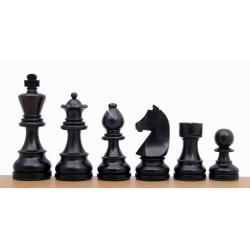 German Knight Ebonised 3,5" chess pieces